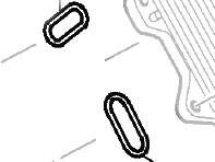 Set of seals for oil cooler. Porsche 958 Cayenne 3.6L - 95810717510, 852.620 - 852.620
