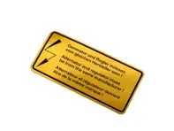 Sticker Alternator / Regulator. Porsche 911 / 912 / 914 1965-73 - 90100650800 - 1601501806