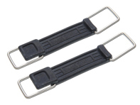 Rubber strap with metal clips for car jack, PAIR. Porsche 911 1976-89 - 91172202101 - OEM91172202101