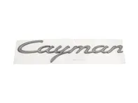 Inscription / Lettrage sur l'insigne arrière « CAYMAN ». Porsche 987 / 987.2 Cayman - 98755923900