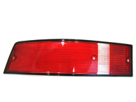 Indicator lens rear red with black rim. Porsche 911 - 91163190000R, 91163190001R, 91163195100, 91163195200, 14867S, 14867D