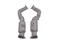 Resonated GPF delete exhaust pipe set. Porsche 718 Boxster Spyder RS - 9GT254351B, 9GT254351C, 9GT254352B, 9GT254352 - 9M9GT254351BR