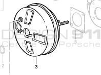 Brake Booster. Porsche 924S / 944 / 968 - 94435502311
