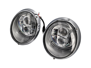 LED H4 Scheinwerfer RHD Klarglas Porsche 911/964 - 91163111498, 91163111298, 91163111398, 91163111598