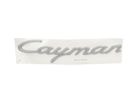 Cayman rear lid badge, primed. Porsche 987.1 Cayman - 98755998401