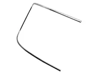 Voorruitsierlijst helft, Chroom. Porsche 356 - 64454191106, 64454191206