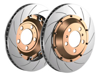Pagid RBD endurance racing floating front brake disc assembly. Porsche Cayman GT4 Clubsport - SD380320901, SD380321001