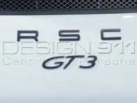 'GT3' BLACK Rear Lid Badge. Porsche 991 (911) GT3 - 99155925190