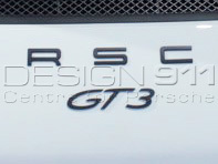'GT3' BLACK Rear Lid Badge. Porsche 991 (911) GT3 - 99155925190