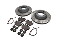 REAR Brake Pads and Brake Disc Package 'Original Porsche' for Porsche 996C4S / 996 Turbo - 99635240502, 99635240602, 99635294903, 99635294904, 99661236501, 99635208600, 99635208602, 99635195901, 90026904701, 99906705009