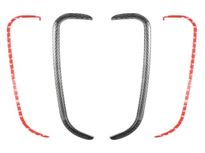 Kühlerkanal Gurney Flap Kohlefaser. Porsche 992 GT3