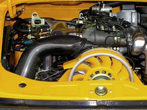 Rennline RS Carbon Fiber heater duct. Porsche 964/993 - 96421134101, 99321134103, 96421134101 - M09, M09 NO PLATE