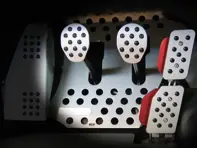 Set di pedali Rennline REV2 3 pezzi Impugnatura in gomma. Manuale Porsche 944/924/968 - A12.1.P60