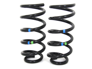 Ressorts hélicoïdaux arrière (paire) – Marquages bleu/jaune vert – pour Porsche 991-1 Carrera et Cabriolet (avec PASM) 2012-2016 - 99133353105504