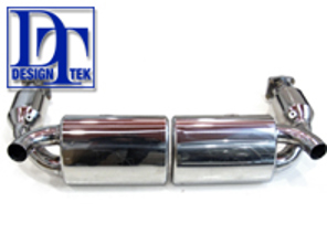 Marmitta di scarico / sistema sportivo silenziatore DesignTek per Porsche 997 Turbo - 99711102680, 99711300980, 997113009BX, 99711301080, 997113010BX