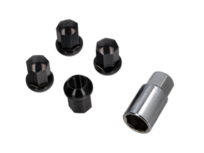 Antivols de roue avec clé, aluminium finition noire. Porsche 911 / 964 / 993 / 944 / 968 / 928 / 924 - 9210110S, 99336105700