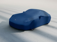 蓝色户外透气车罩，适用于保时捷 992.2 Turbo S 2024 款。 - 99204406056