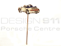 Stick Pin 'Porsche 911 Cabrio' White