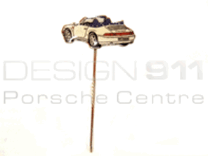 Stick Pin 'Porsche 911 Cabrio' White