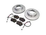 FRONT Brake Pads and Brake Disc Package for Porsche Boxster 986 2.5L / 2.7L 1997-04 - 98735193903, 98635140105, 99661236501