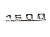 Rear badge '1600', Silver. Porsche 356 - 64455931100