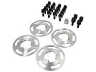 Wheel spacers kit with wheel bolts and locking bolt set (+5mm) 99104450000/1 - 99104450000