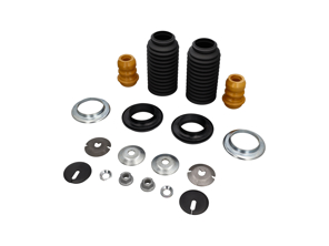 Domlager- und Überholungssatz für den vorderen Stoßdämpfer. Porsche 997 MKI C2 / C2S 2005–2008 mit PASM - 99970345740, PAF103353, 99734310701, 99734301801, 99634351505, 99634351701, 99634351100, 99634351101, 99634351300, 99634330102, 99634350500, 99734310700