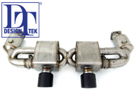 Sport Exhaust VALVETRONIC Porsche 991.2 Carrera with Carbon Fibre tail pipe - DesignTek - 3606009103, 9P1251053A, 9P1251053C