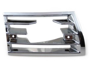 Grille de klaxon pour lampe supplémentaire, métal chromé. Porsche 911/912 69-73 - 90155943128, 90155943228 - GRL111102, GRL111103