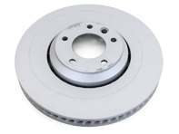 Brake disc rotor, Front. FORMULA Z. Porsche Cayenne 955 Turbo S / 957 Turbo / 957 Turbo S (OE No 95535140161 and 95535140261) - 460.1557.75, 460.1558.75, 95535140160, 95535140161, 958615301, 95535140260, 95535140261, 958615302