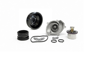 Water pump & thermostat insert kit Porsche Cayenne 957 4.5L - 94810612501, 94810603301, 94810610103, 94810609101