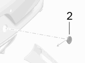 Abschleppösenkappe der hinteren Stoßstange. Porsche 991.2 Turbo 2017>> - 99150580303G2X