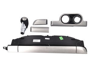 Pack intérieur en aluminium brossé pour les voitures PDK. Porsche 991 / 981 Boxster / 981 Cayman - 99104480045, 99104480046