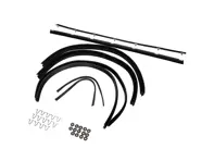 Door Window Scraper Inner & Outer Set Porsche  911 / 964  COUPE - 91153193102, 91153193202, 90153193520, 90153193620, 91153195101, 91153130900, 99959132601, 90153193320