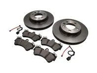 VORDERRAD-Bremsbeläge und Bremsscheibenpaket. Porsche Cayenne 955 V6 - 95535140140, 95535140141, 95535140240, 95535140241, 95535193908, 95535193907, 95535140141BRE, 95535140241BRE, 95535193908BRE, 95561236502