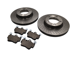 AVANT Plaquettes de frein et disque de frein. Pack Porsche 997 C2/ C4 - 99635140501, 99635140601, 99635140502, 99635140602