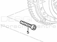 离合器螺栓 保时捷 928 S4 / GT / GTS - 90006728402, 90006743001