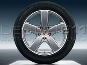 21' Cayenne Sport Classic GT Llantas y neumáticos de aleación plateada metalizada Original Porsche - 95804460276