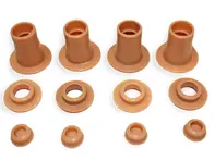 Führungen für Sitzkopfstützen, braun. Porsche 911 / 912 - 90152119300, 00391125109, 90152119301 - B00391125109