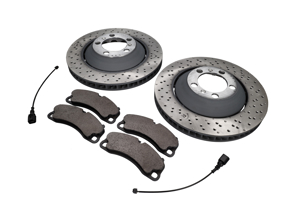 Pack Plaquettes de frein et Disques de frein AVANT Porsche 991 GT3 - 99135140581, 99135140681, 99135194784, 99160918100