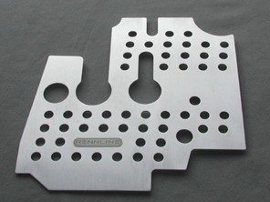 Rennline Aluminium Bodenplatte. Fahrerseite. Porsche 356A - F07