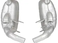 Silencieux d'échappement arrière de type OE avec homologation TÜV/EEC. Porsche 996 - 99611112155, 99611112156, 99611112157, 99611113154, 99611113157, 99611113168, 99611112255, 99611112256, 99611112257, 99611113254, 99611113257, 99611113268 - 1620609570, 1620609580, 96.335S-1, 96.335S-2