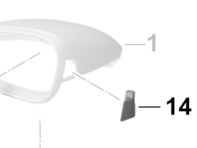 Door mirror warning light. Porsche 971 Panamera RHD - 971953039E, 971953040E