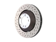 Brake disc rotor Front, Light Weight drilled-dimpled, 380x34mm. Porsche 991 GT3 (OE Part No 99135140582/99135140682) - 99135140581, 99135140681, 99135140582, 99135140682 - PFL41387, PFR41487