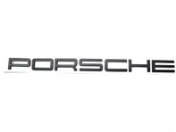PORSCHE - Insigne de capot arrière noir. Porsche 991 / 981 Boxster / 981C Cayman - 99155923590