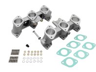 PMO induction 40x36mm inlet manifold set for 40mm carburettors. Porsche 911 2.7ltr / 3.0ltr small port CIS cylinder heads - PM-O906-0