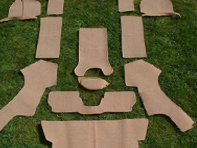 Set di moquette per pavimenti interni. Porsche 356 1948-66