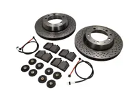 REAR Brake Pads And Brake Disc Package. Porsche 993 Turbo - 99335204500, 99335204600, 99335193905, 99361236502, 99635208600, 99635208602