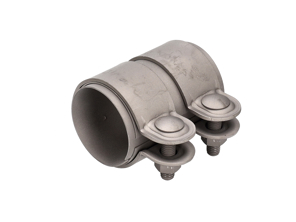 Auspuffschelle in Titan für Endschalldämpfer an Katalysator. Porsche 991.2 - 9P1253145