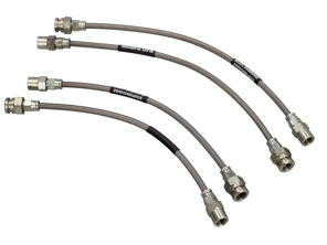 Flexibles de frein en acier inoxydable. Lot de 4 Porsche 986 / 996 / 997 - 99635513901, 99635513902, 99635513903, 99635513900, 99635513904 - DHK480